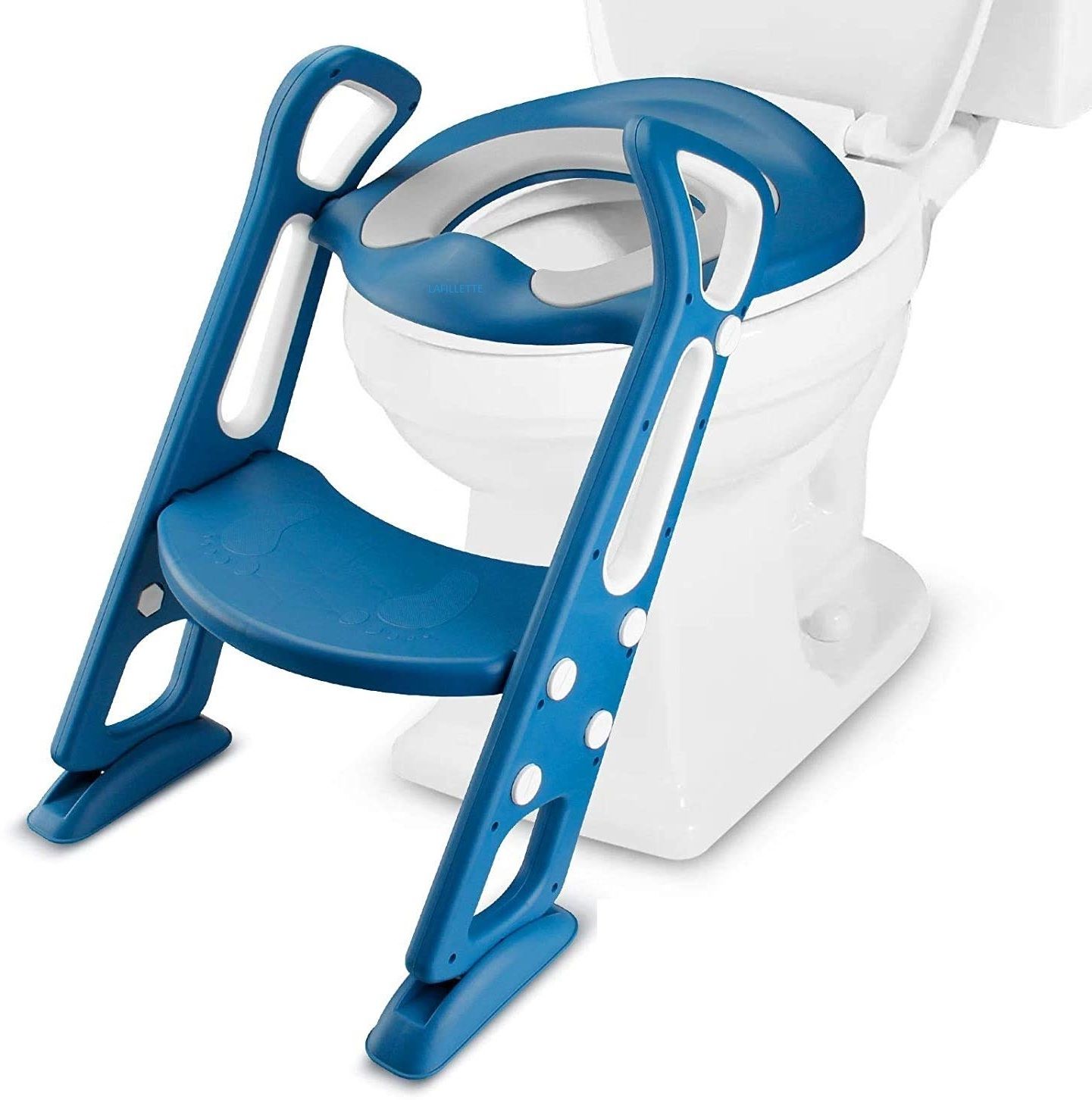 lafillette Folding Baby Pot Portable Adjustable Foladable Toilet Training Seat with Sturdy Non-Slip Wide Step and Soft Cushion for Kids Potty Seat-picture-31
