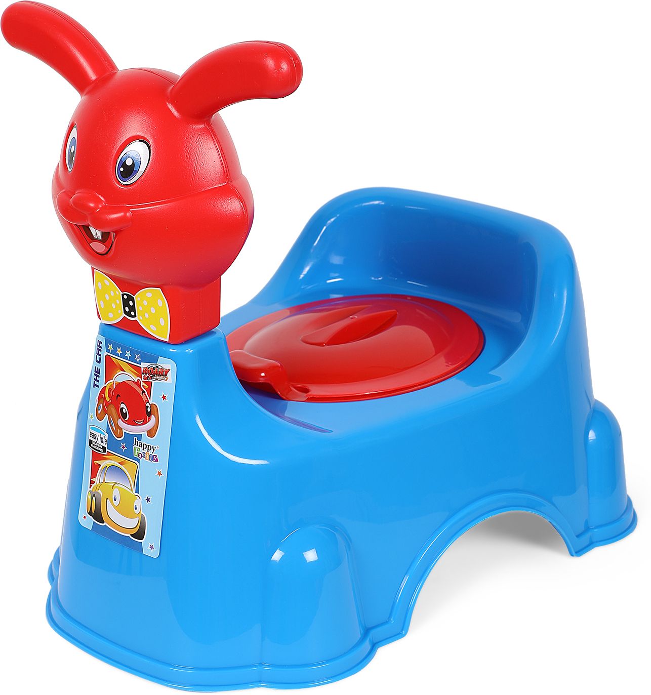 2 In 1 Rabbit Face Toilet Trainer Baby Potty Seat Cum Baby Seat Face with Removable Bowl & Closing Lid Potty Seat-image-27