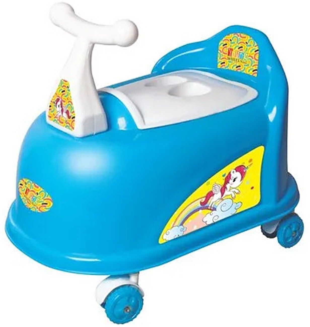 muren Little Kids Scooter Shape Potty Trainer Removable Bowl, Grip Handles Comfort Sit Potty Seat-picture-21