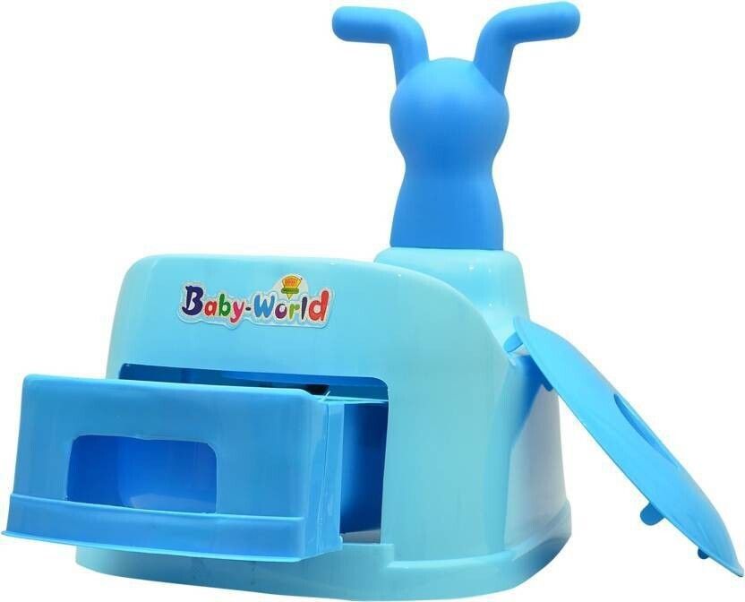 nabhya Toilet Trainer Baby Potty Seat Cartoon Face with Removable Tray & Closing Lid Baby World Potty Seat-picture-37