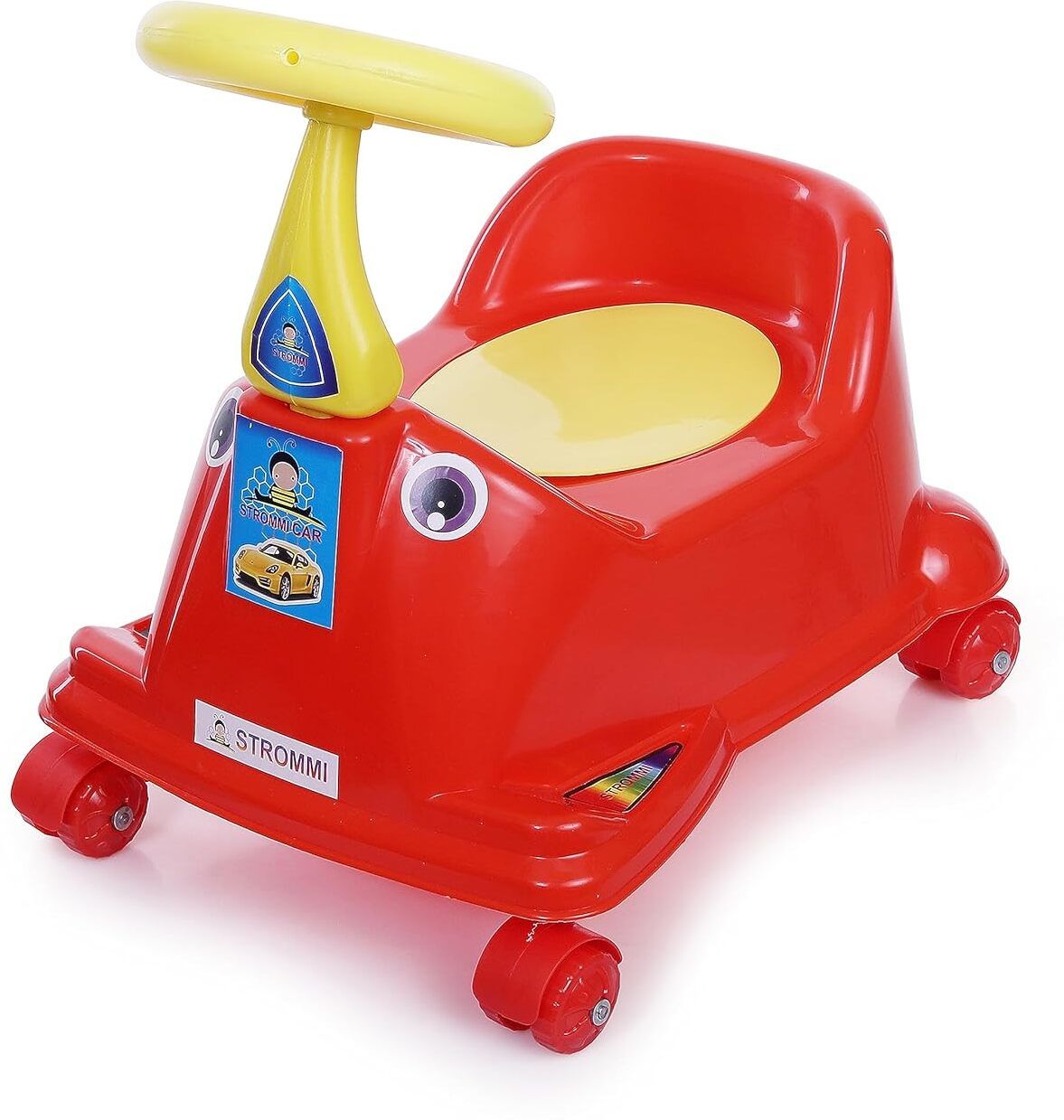 dandles Potty Seat Car With Wheels & Removable Tray & Closing Lid For 1 to 5 Years kids-picture-6