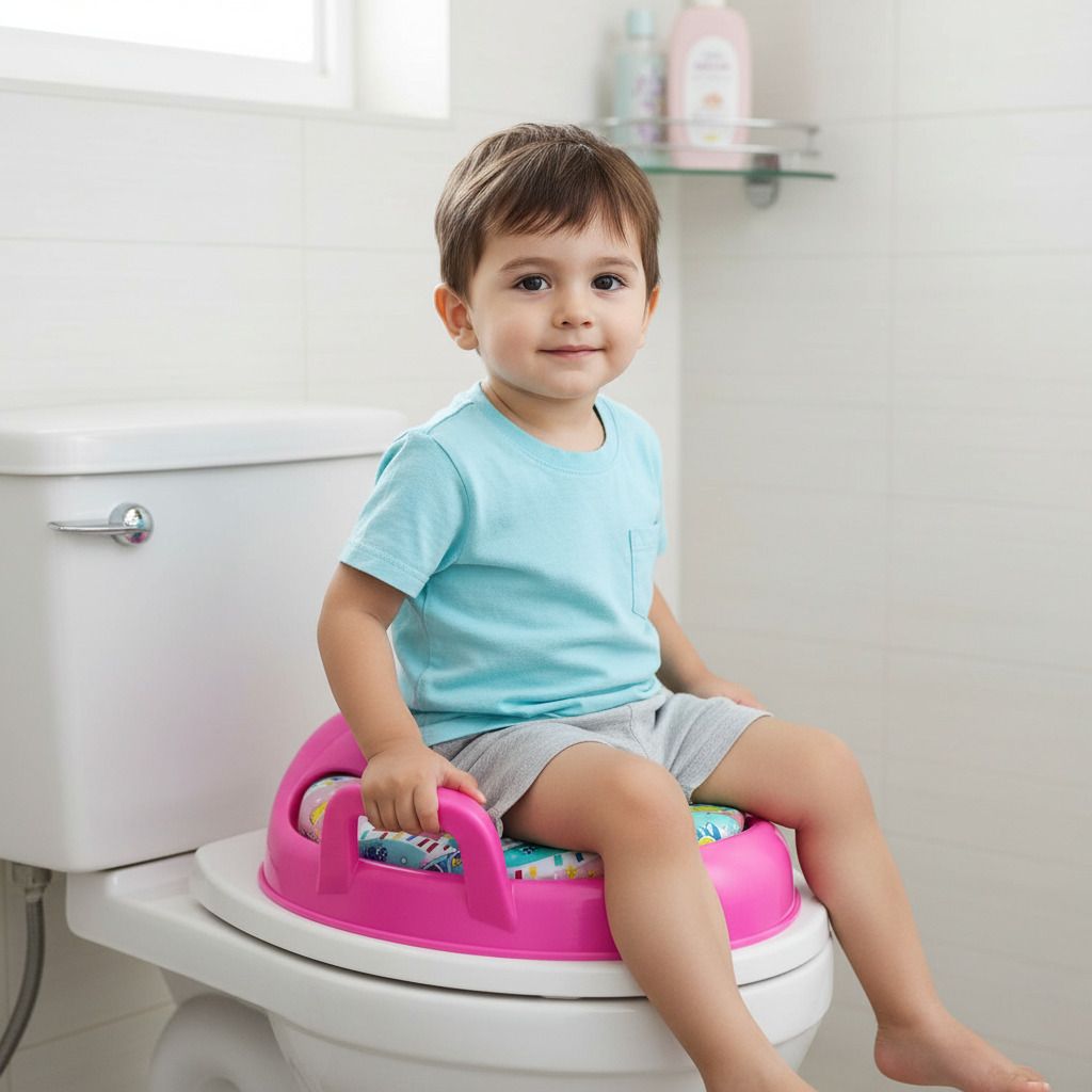 Soft Padded with Easy Grip Handles Potty Seat-image-34