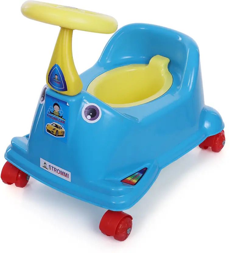 dandles Potty Seat Car With Wheels & Removable Tray & Closing Lid For 1 to 5 Years kids-picture-5