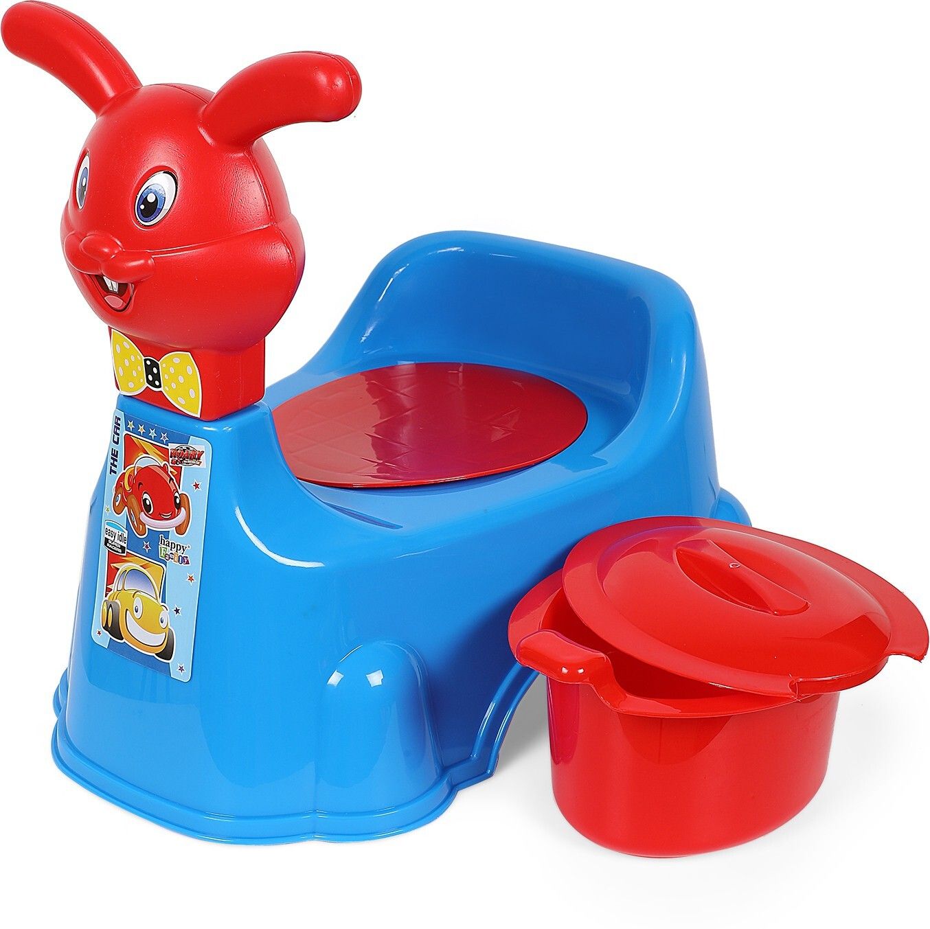 nabhya 2 In 1 Rabbit Face Toilet Trainer Baby Potty Seat Cum Baby Seat Face with Removable Bowl & Closing Lid Potty Seat-picture-35