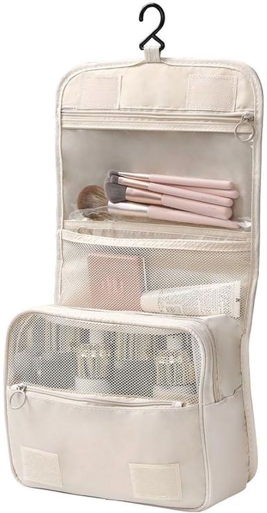 Women White Cosmetic Bag