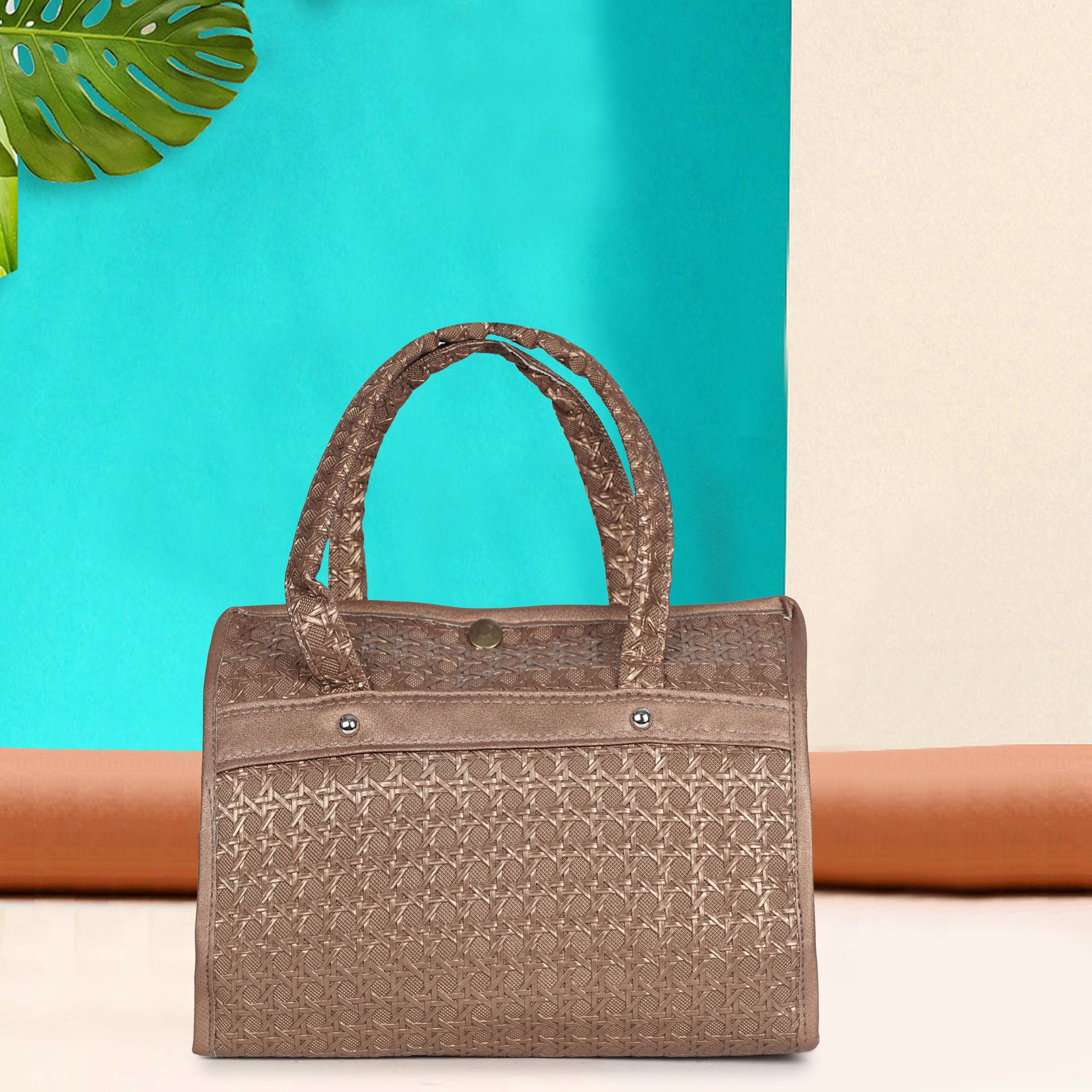Women Brown Cosmetic Bag-image-9