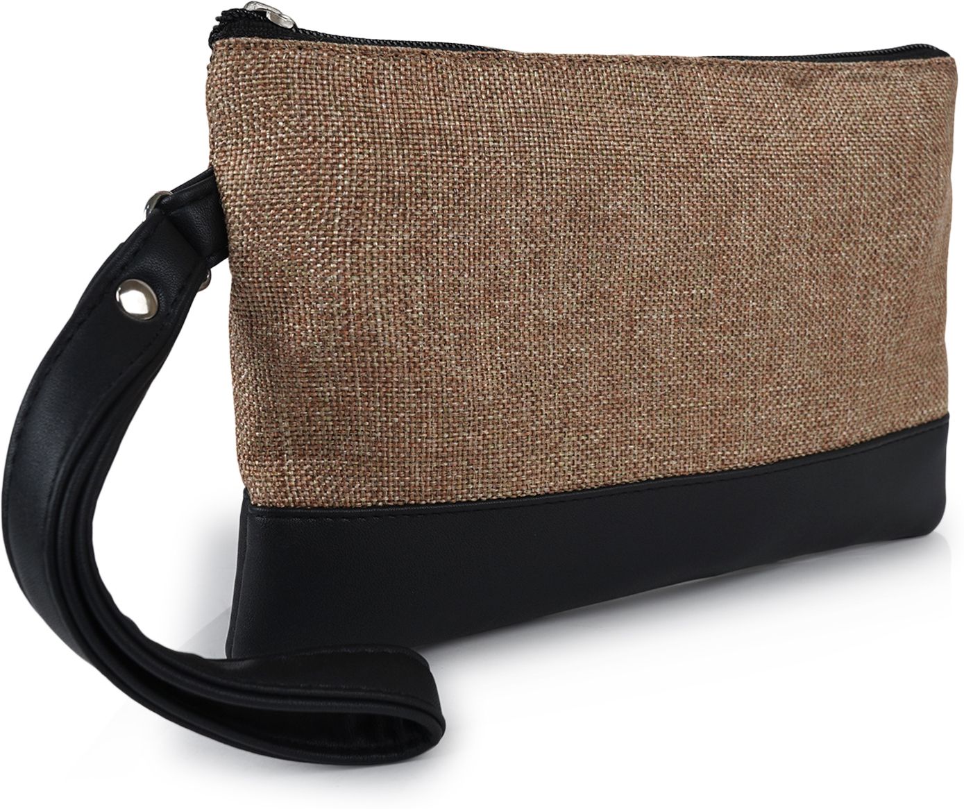 Women Gold, Black Wristlet