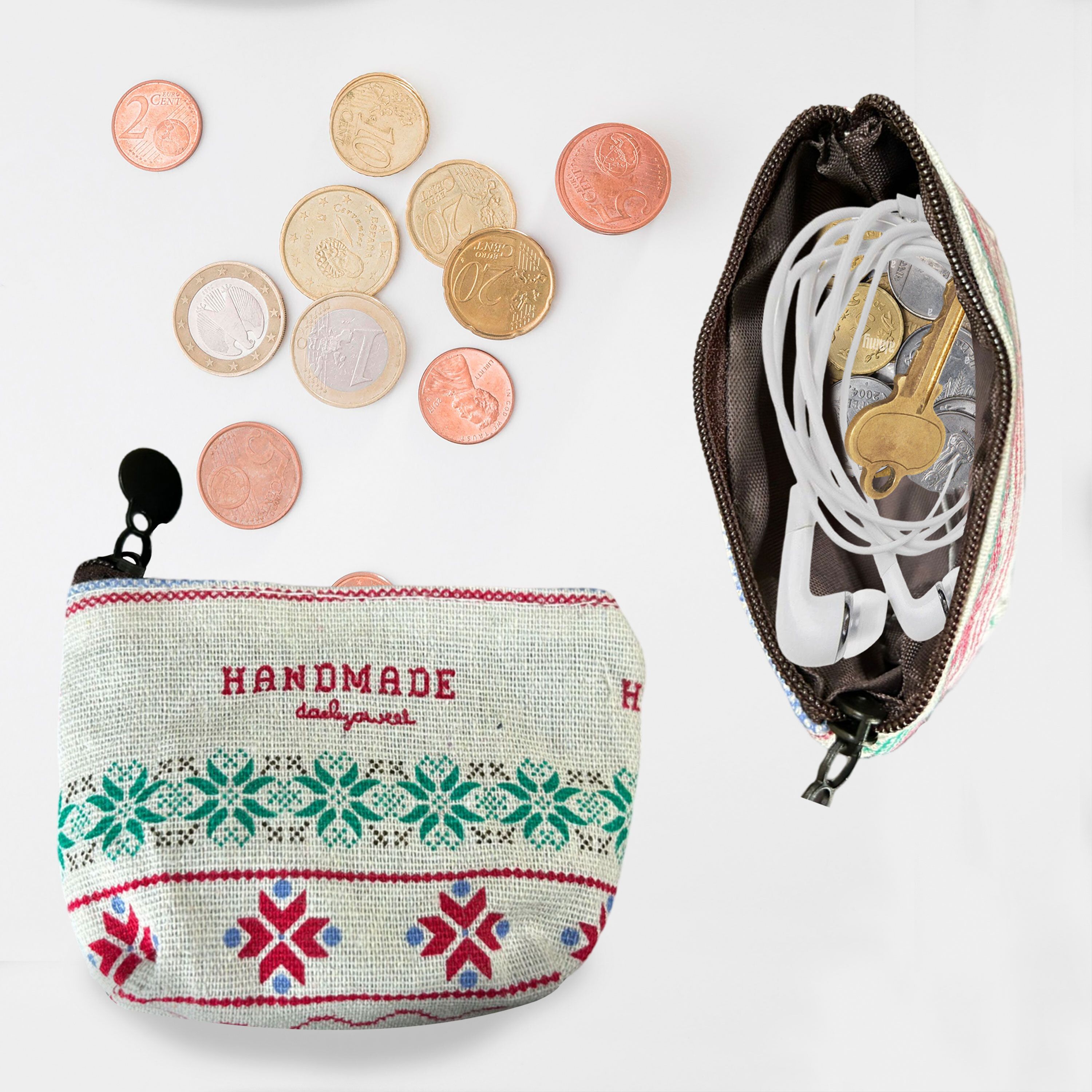 Women White Coin Purse