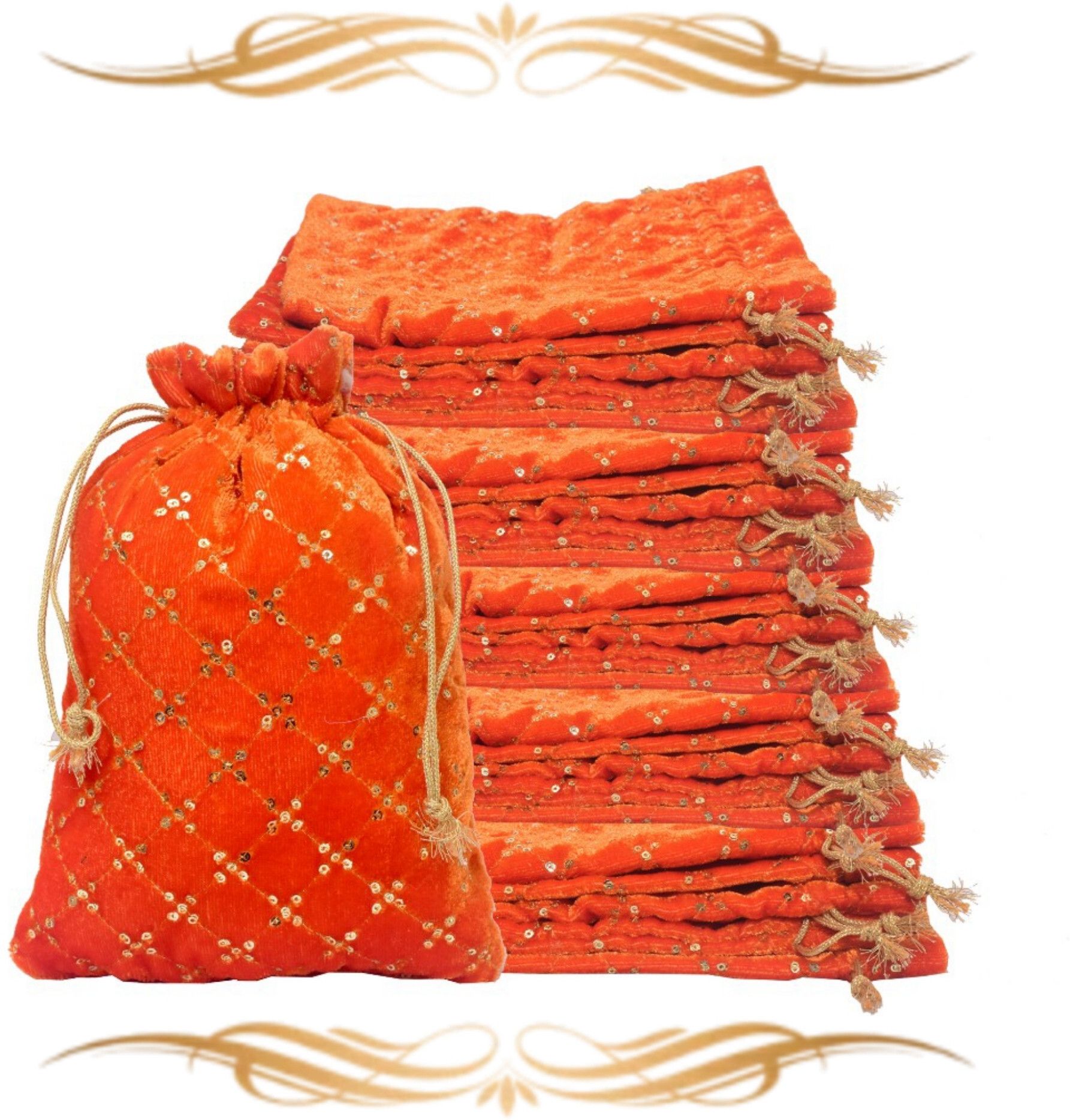 Women Orange Potli-image-43