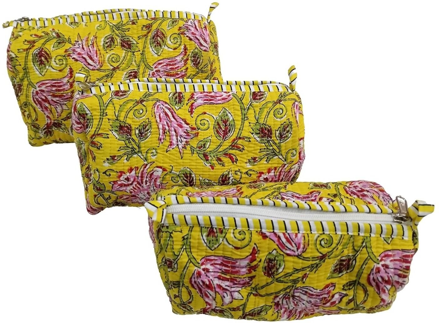 Women Yellow Cosmetic Bag-image-48