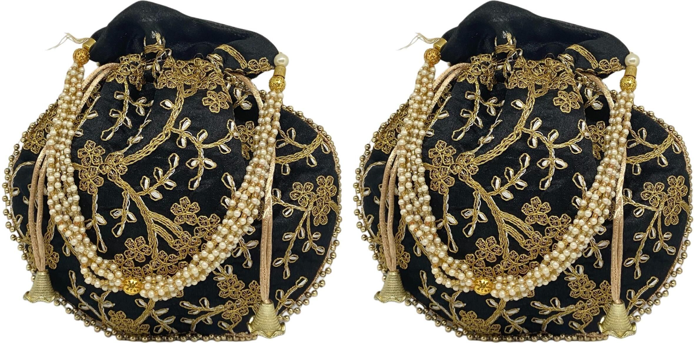 women black, black potli