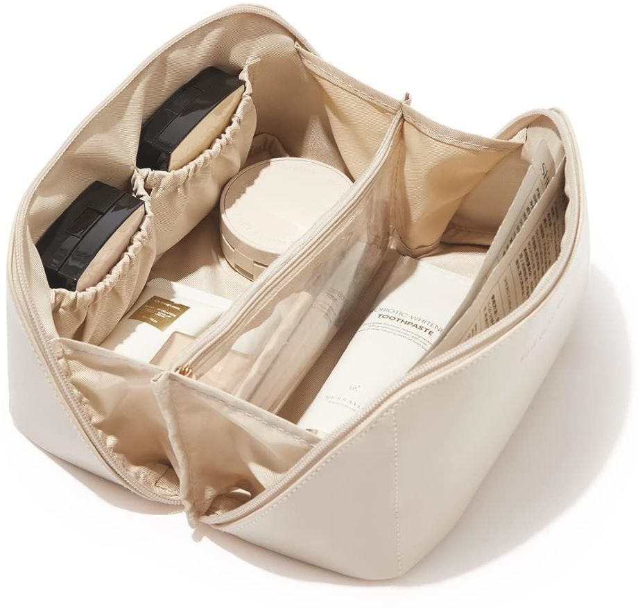 Women White Cosmetic Bag