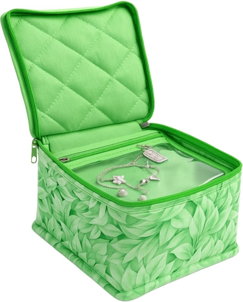 vyora Women Green Cosmetic Bag-picture-22
