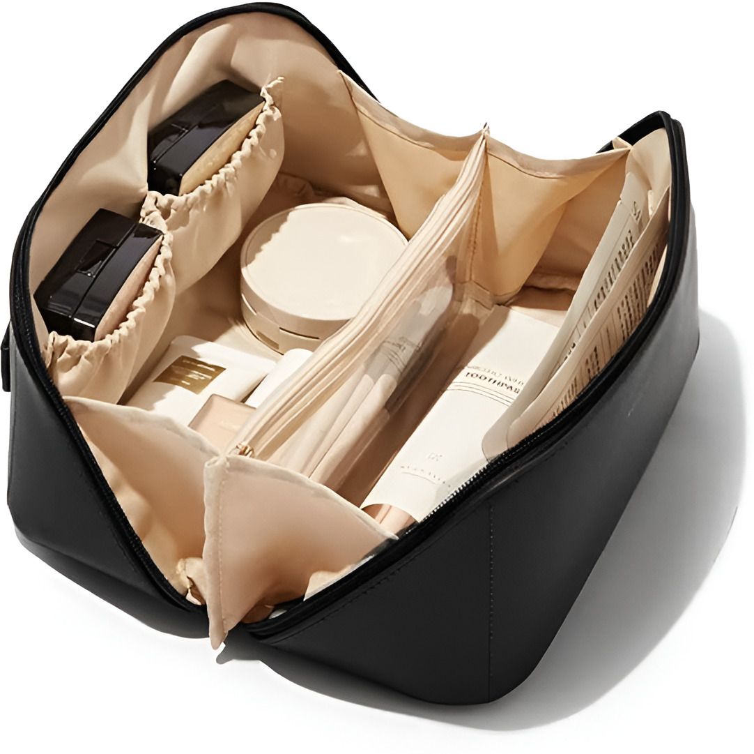 Women Black Cosmetic Bag-image-25
