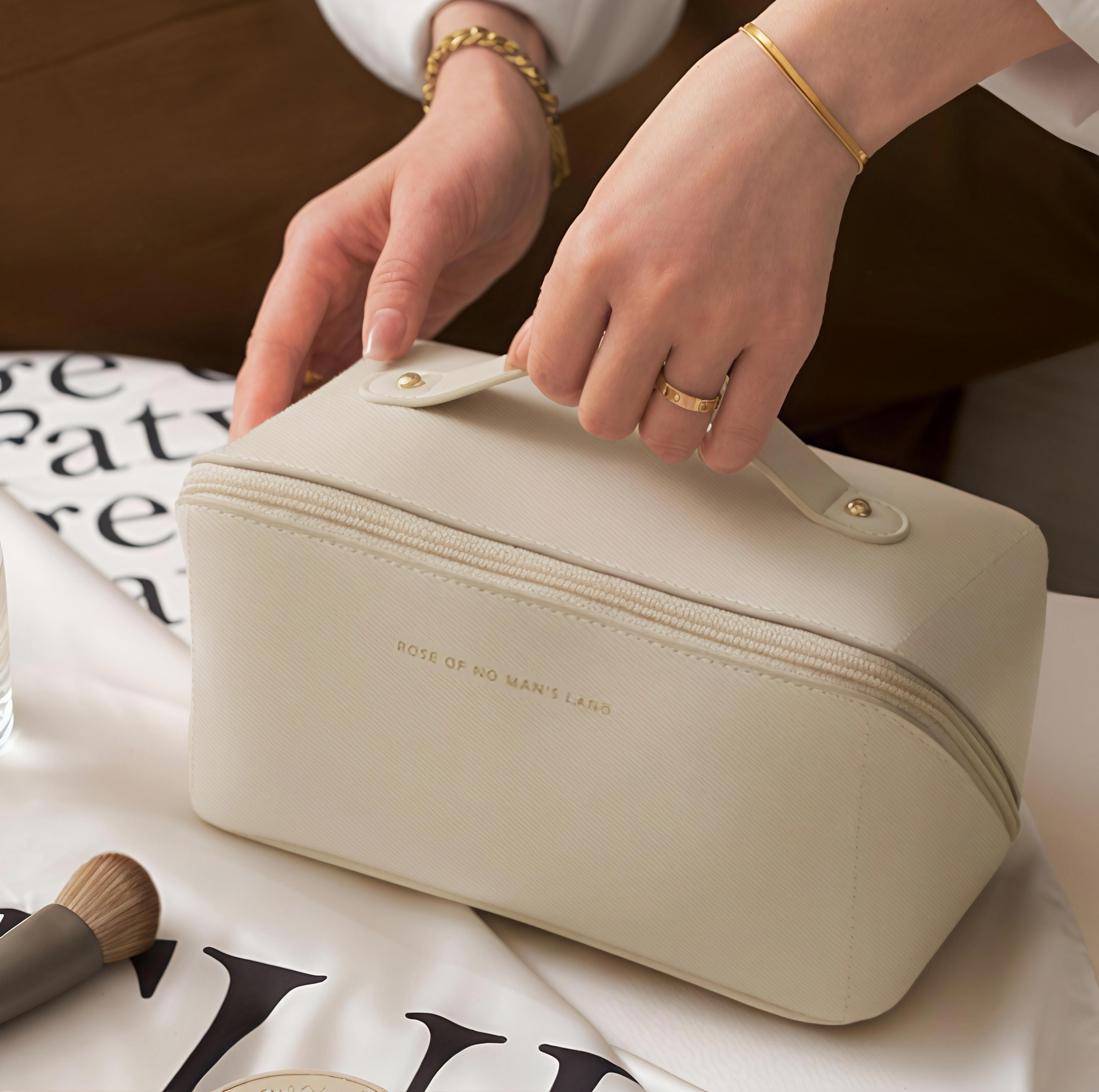 Women White Cosmetic Bag-image-27