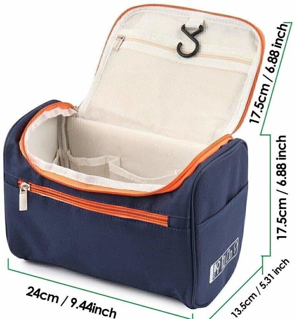 Women Blue Cosmetic Bag-image-5