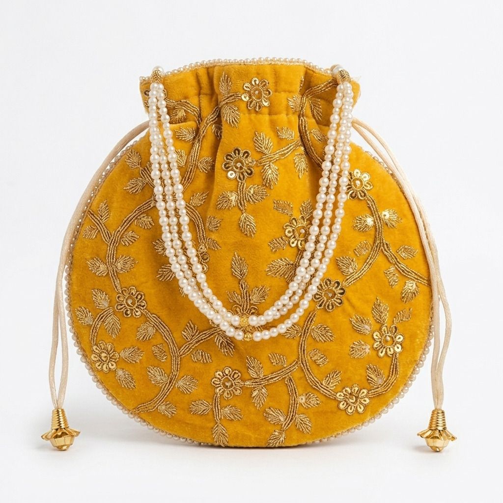 Women Yellow Potli-image-19