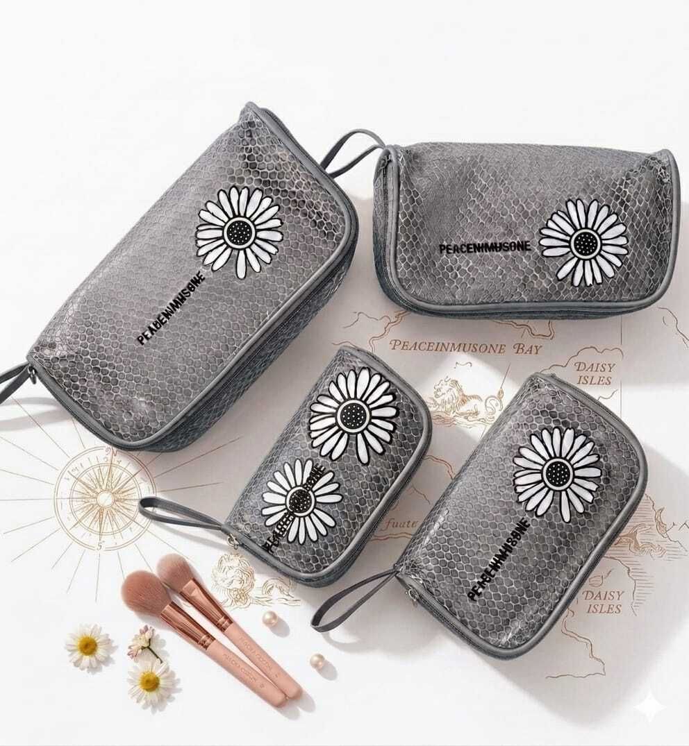imanienterprise Women Grey Cosmetic Bag-picture-12