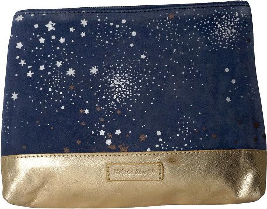 Women Blue, Gold Wristlet