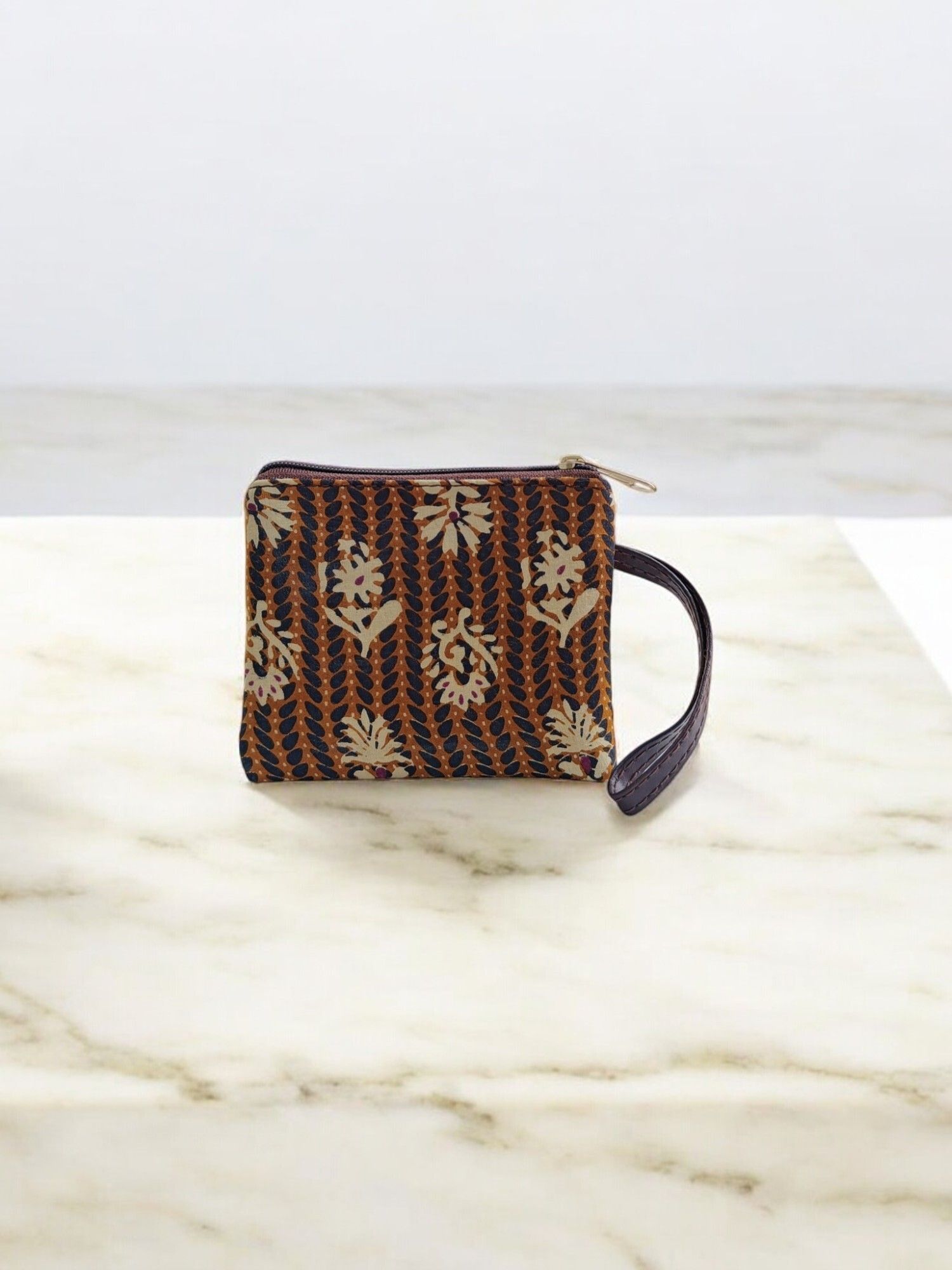 Women Yellow, Brown Wristlet