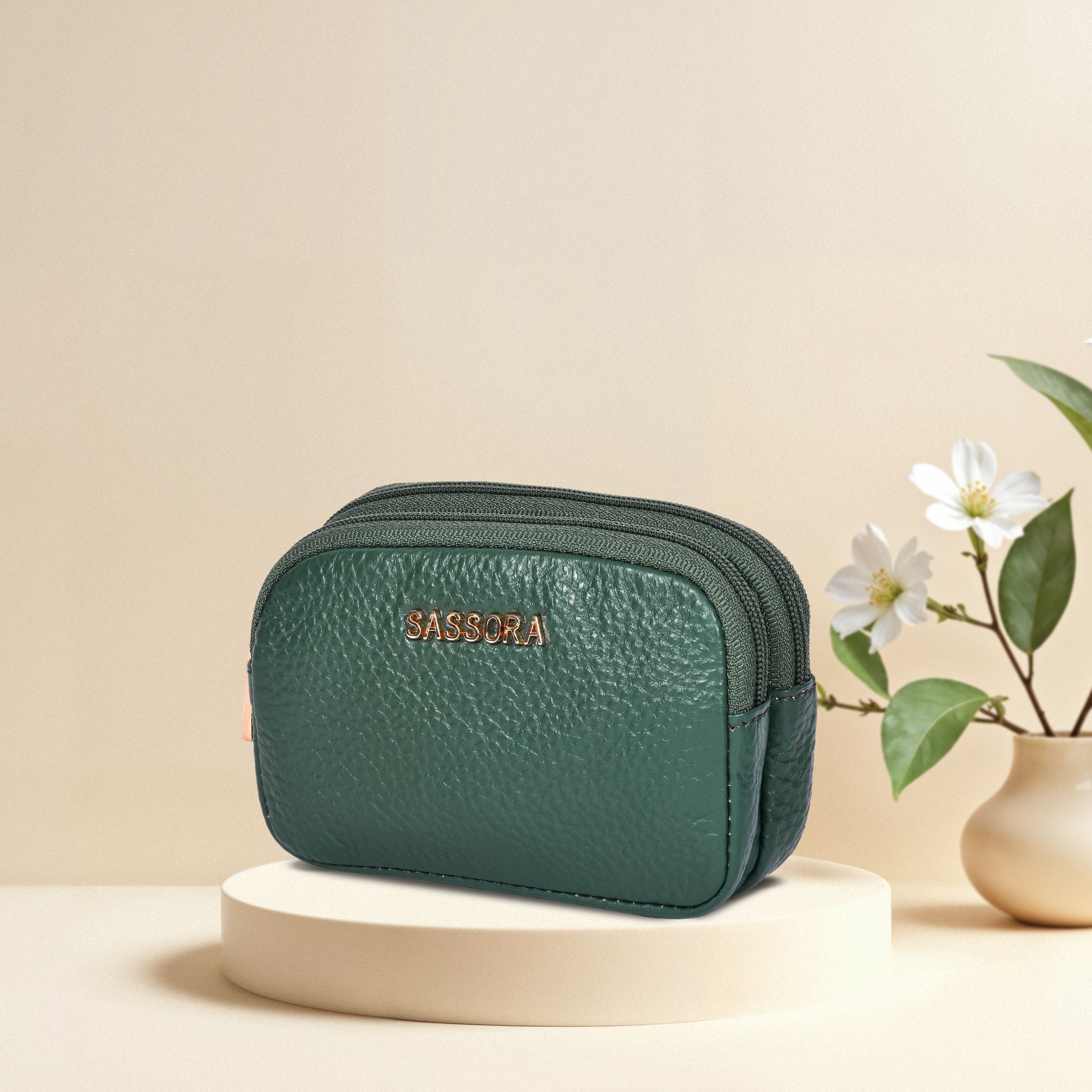 sassora Women Green Coin Purse-picture-4