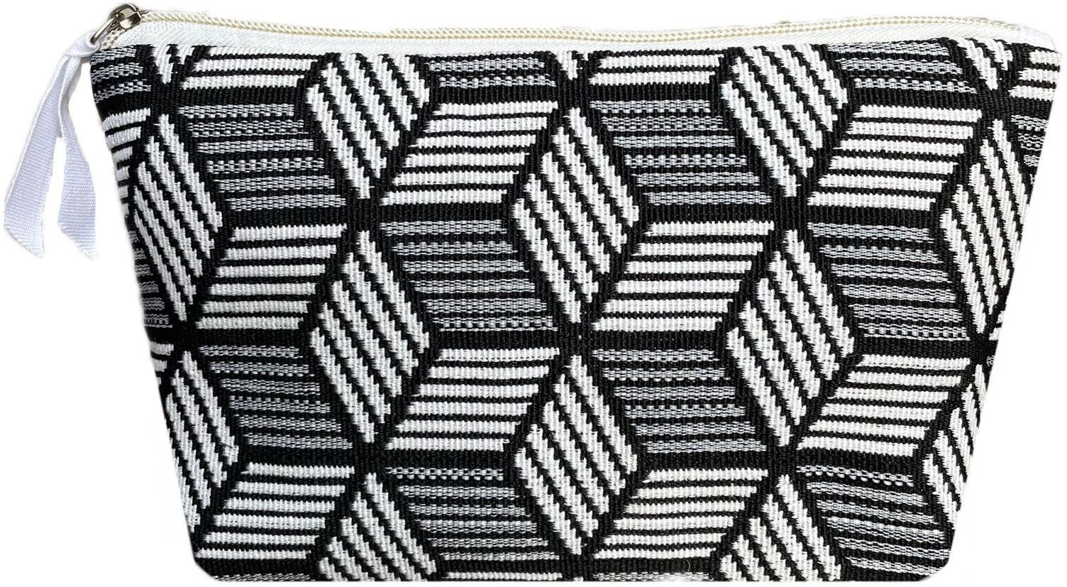 Women Black, White Wristlet