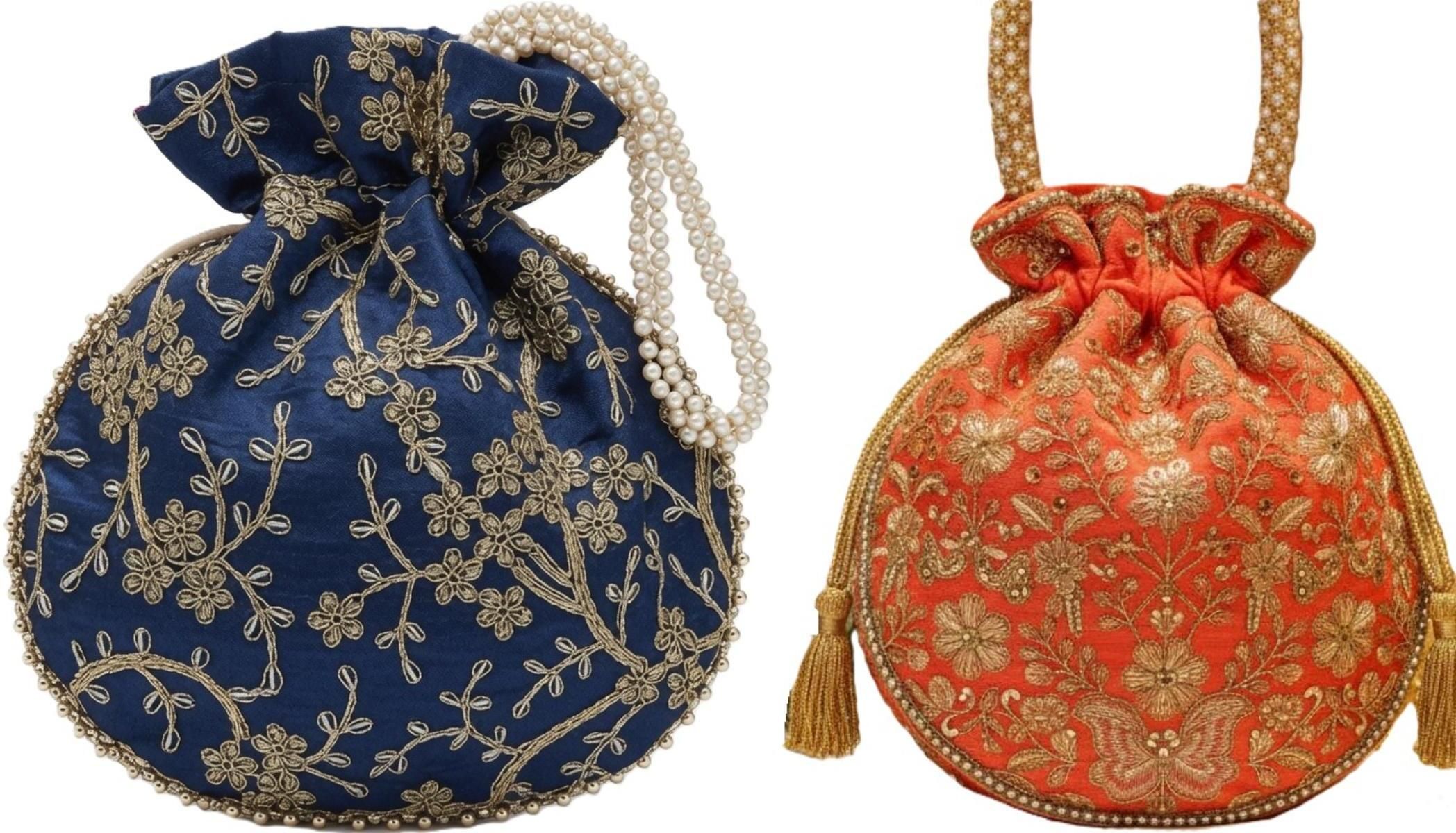c collection Women Blue, Orange Potli-picture-19