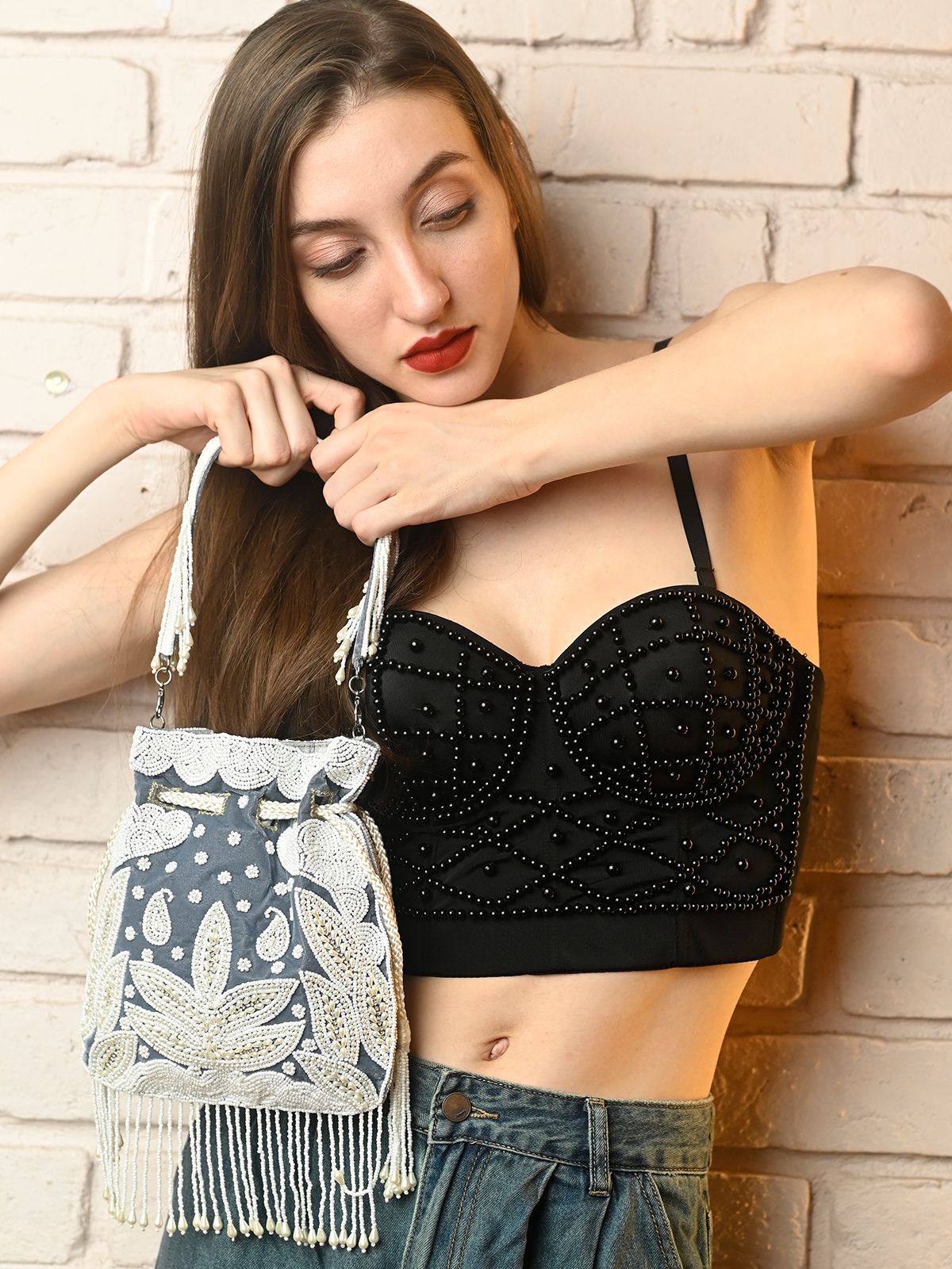 odette Women Grey Potli-picture-8