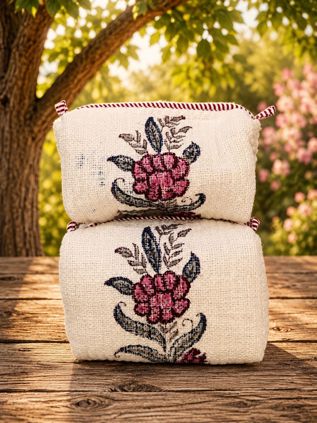Women Beige Cosmetic Bag-image-47