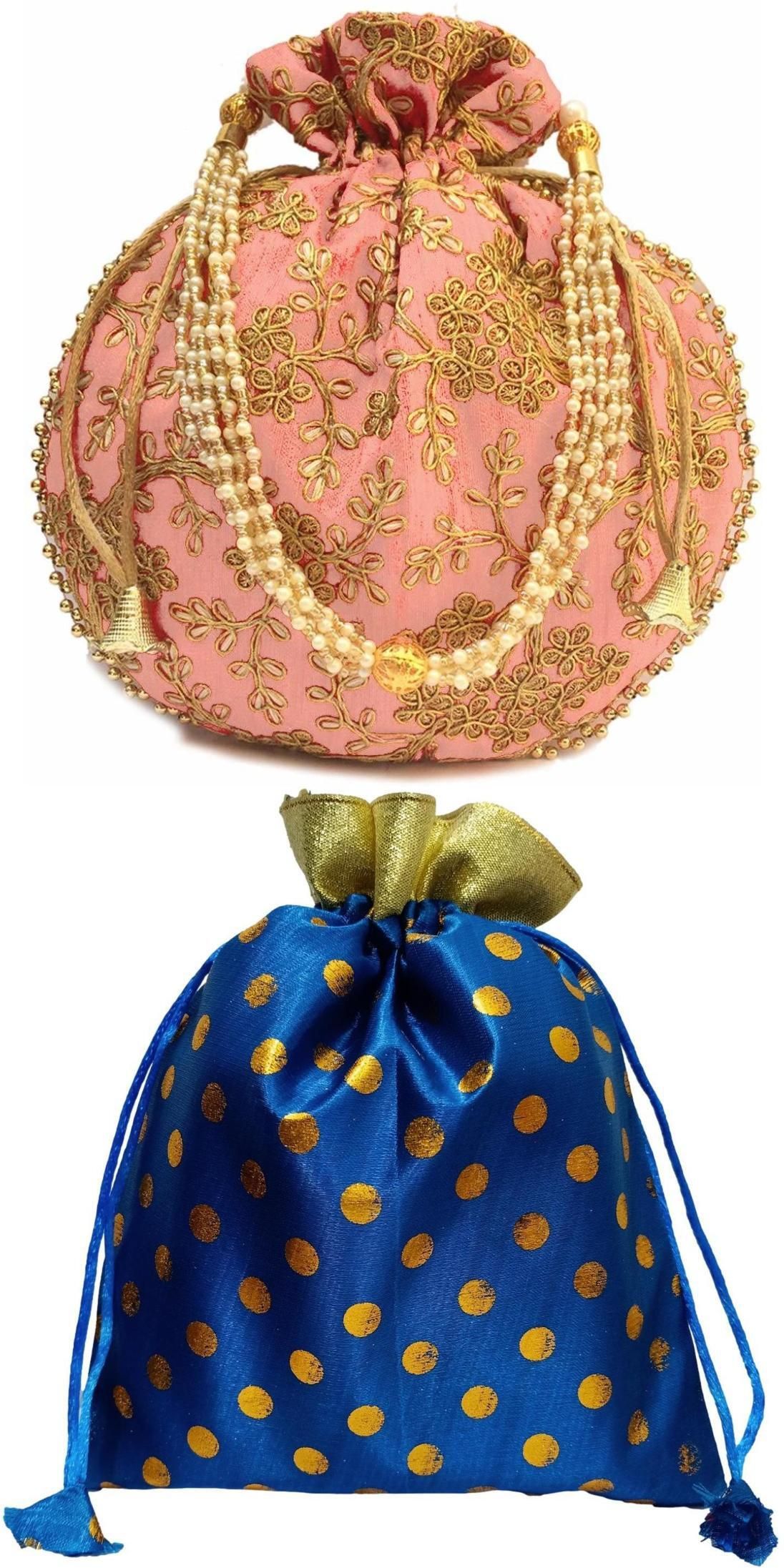 athizay Girls Pink, Blue Potli-picture-29