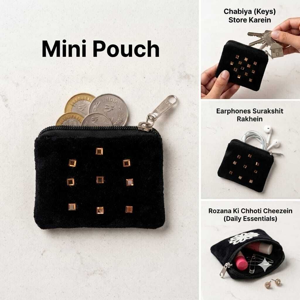 Girls Black Coin Purse-image-32
