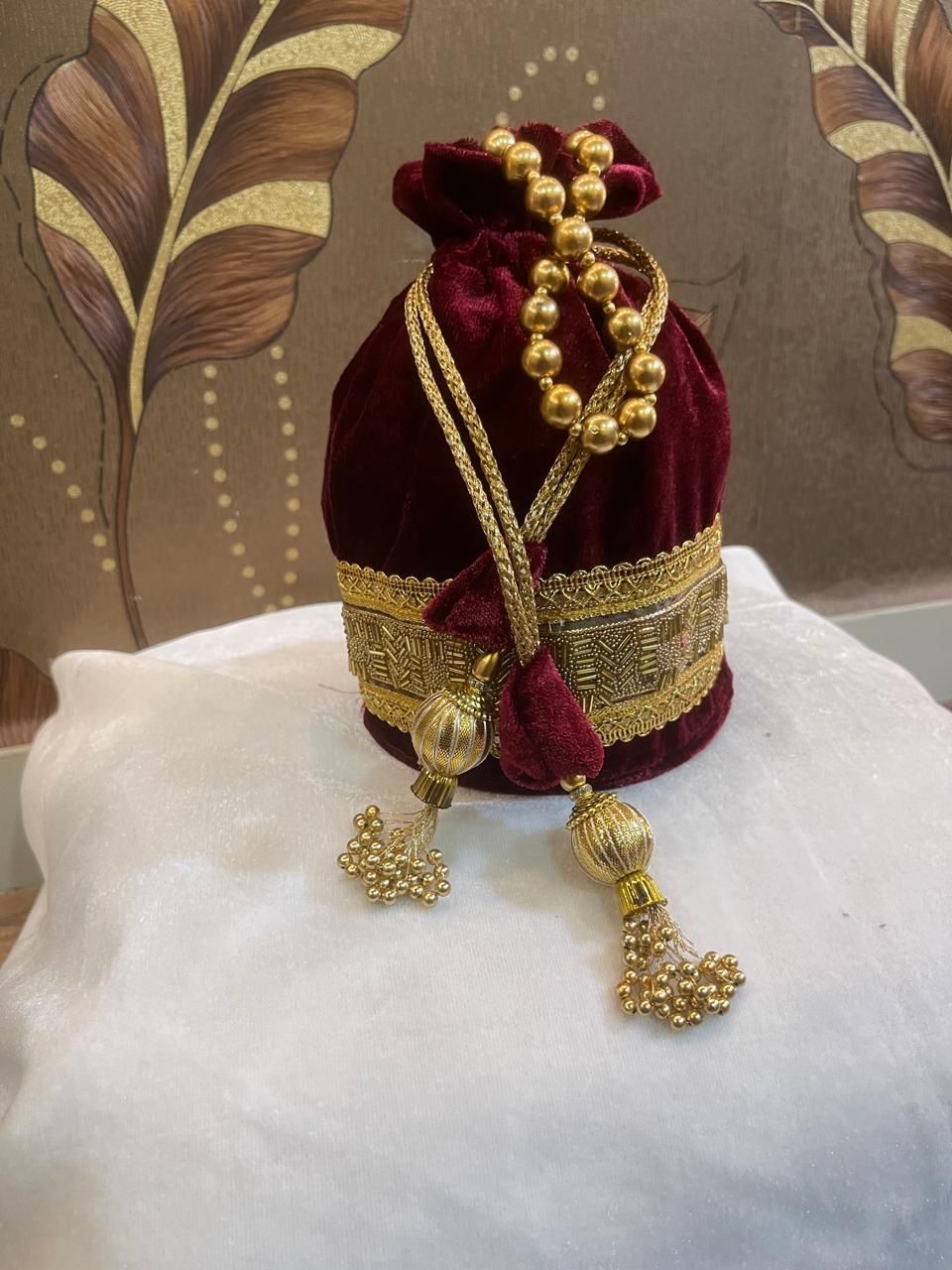 Girls Maroon Potli-image-17