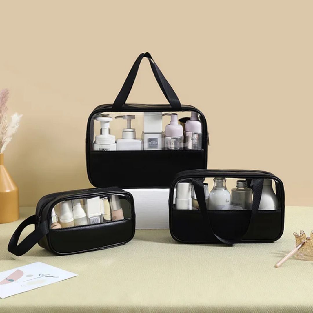 nobleux Women Black Cosmetic Bag-picture-17
