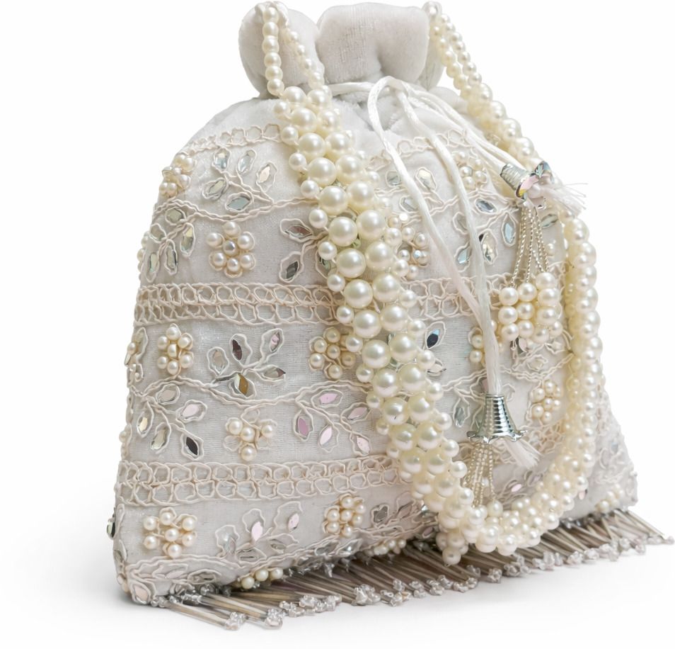 25degree n Women White Potli-picture-15