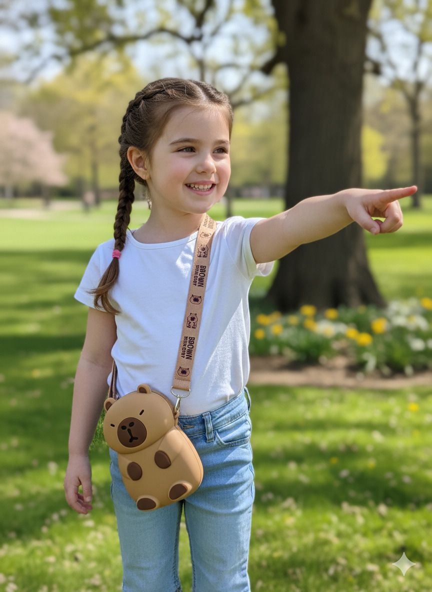 Girls Brown Coin Purse