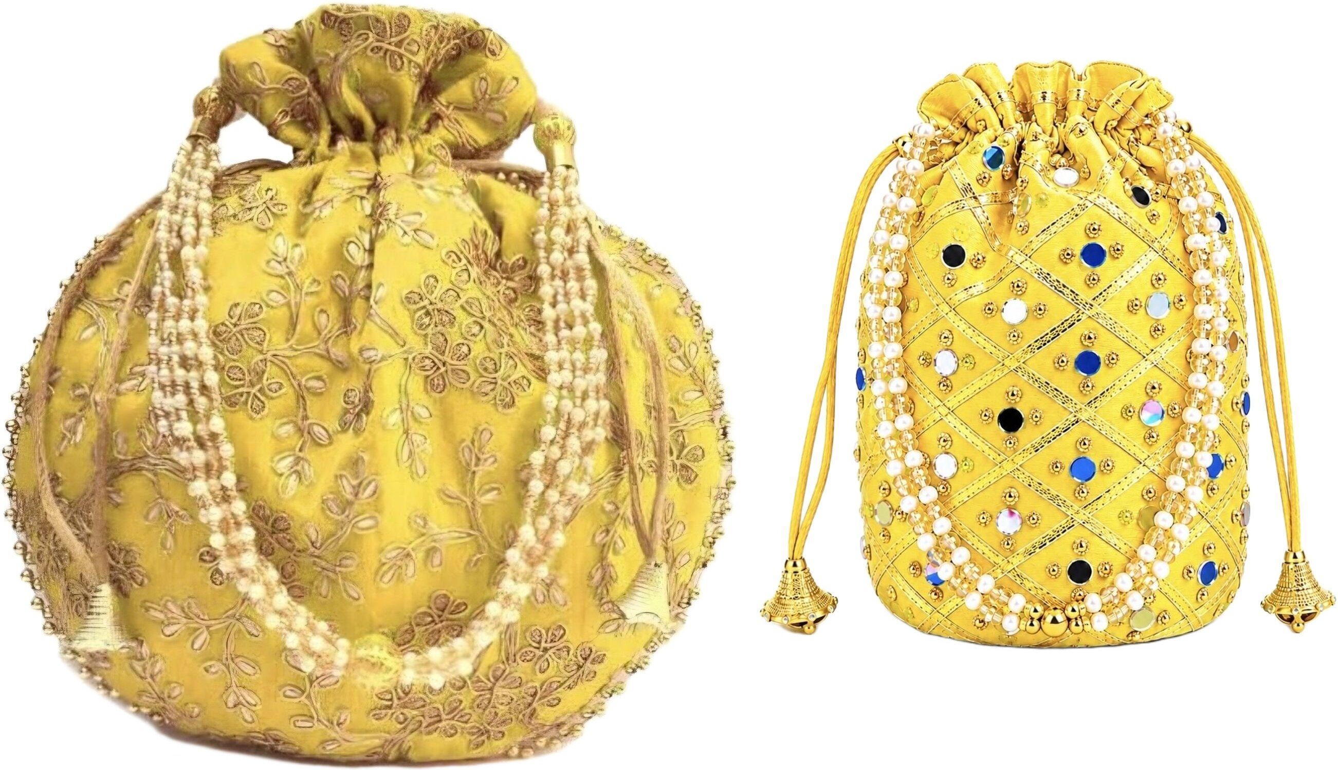 Women Yellow, Yellow Potli-image-45