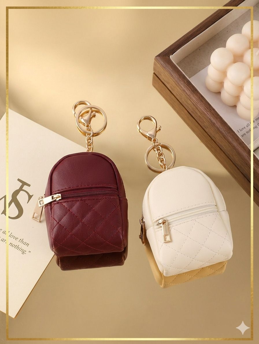 Girls White, Maroon Coin Purse-image-13