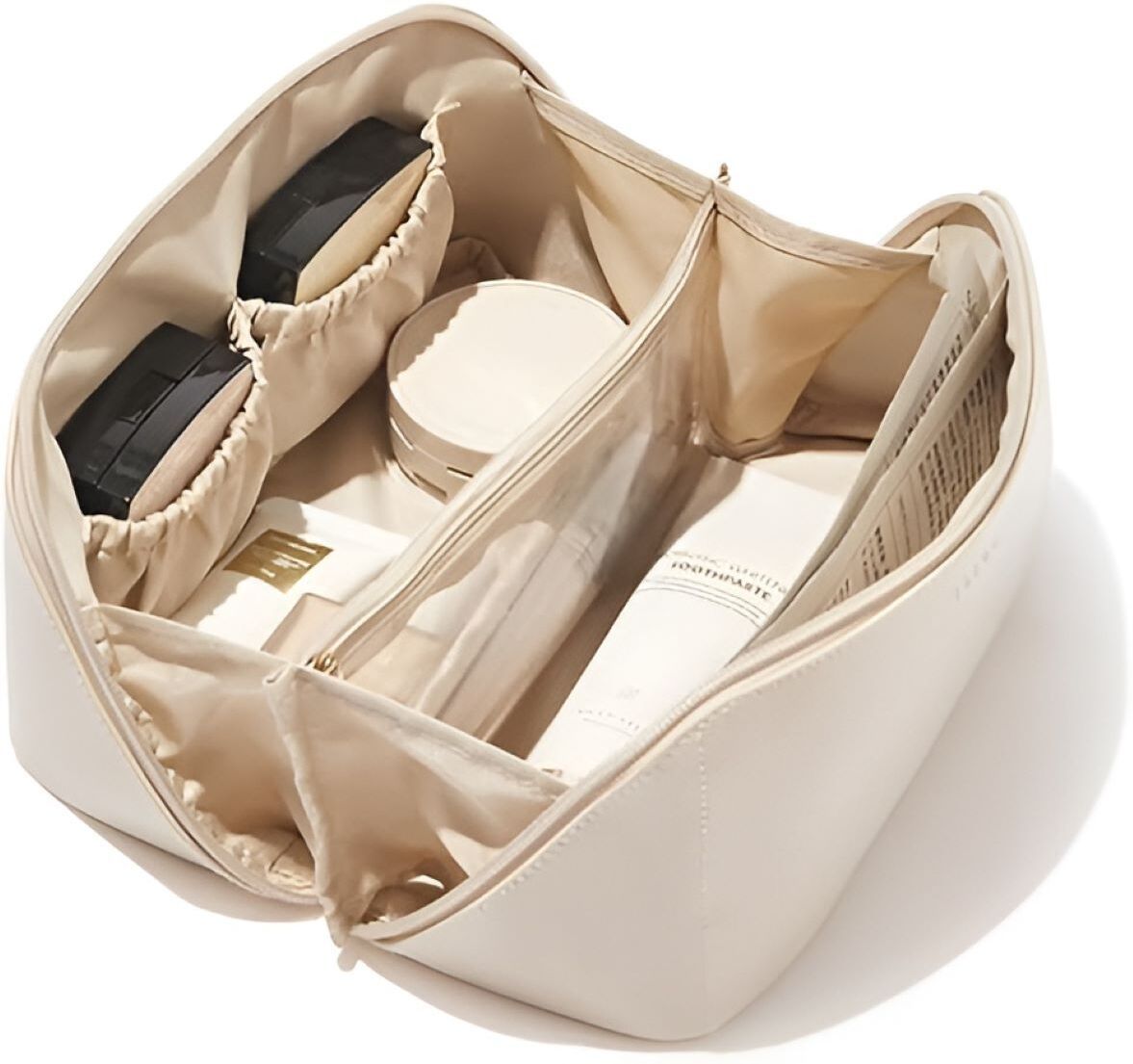 Women White Cosmetic Bag