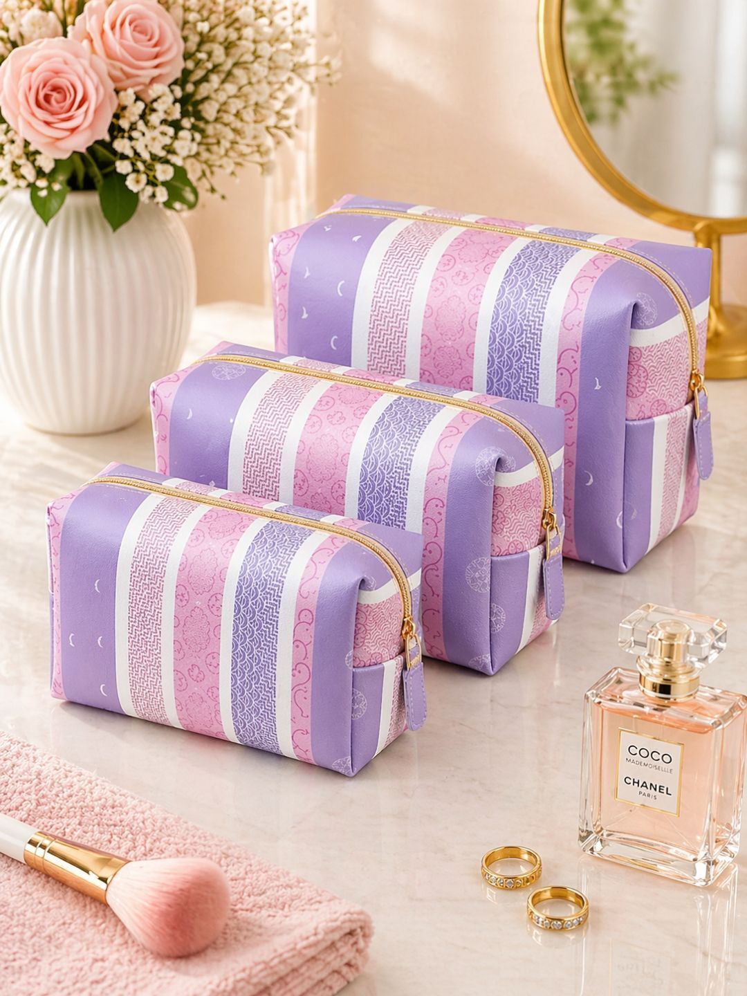 mantika Women Purple Cosmetic Bag-picture-27