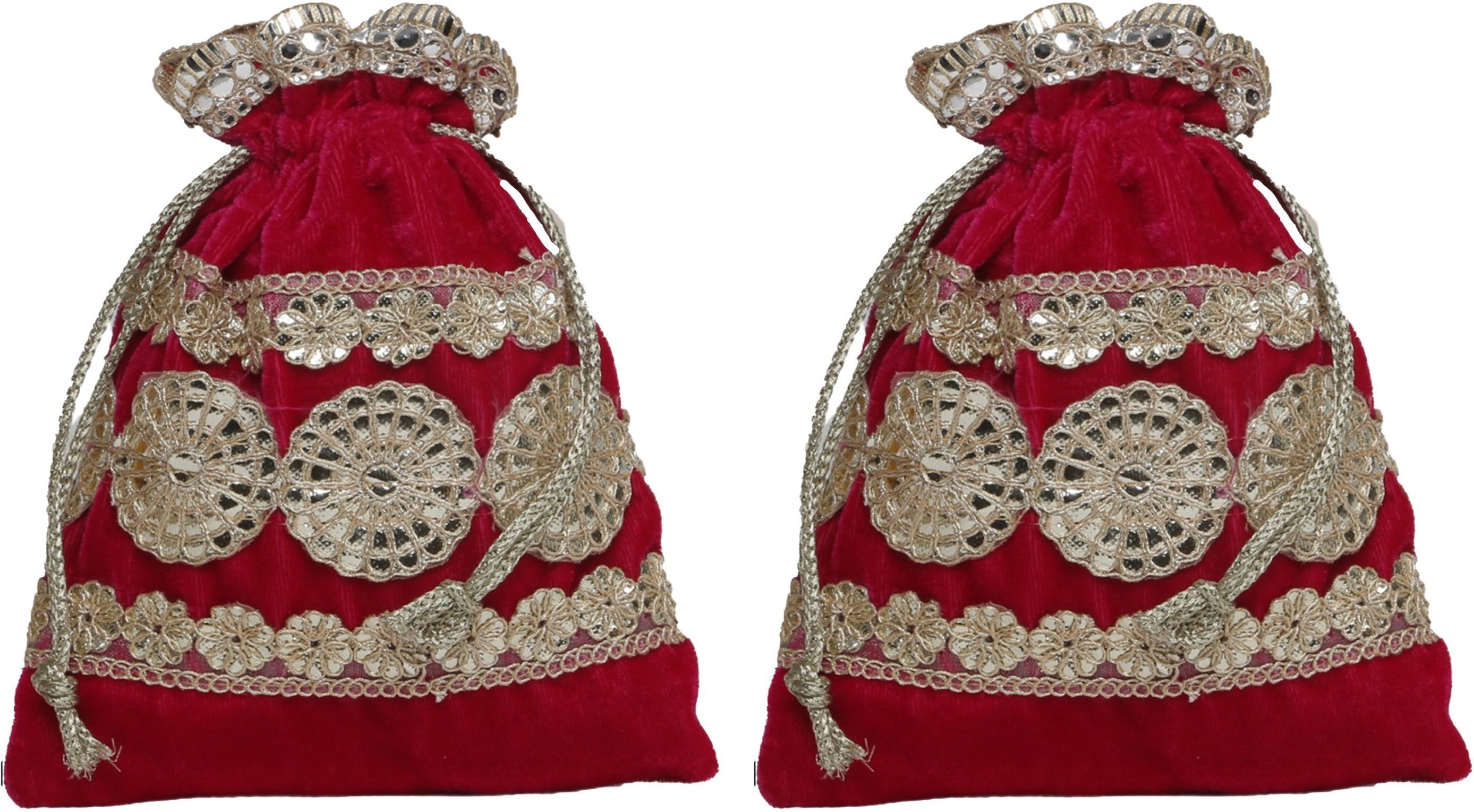Women Pink Potli-image-27