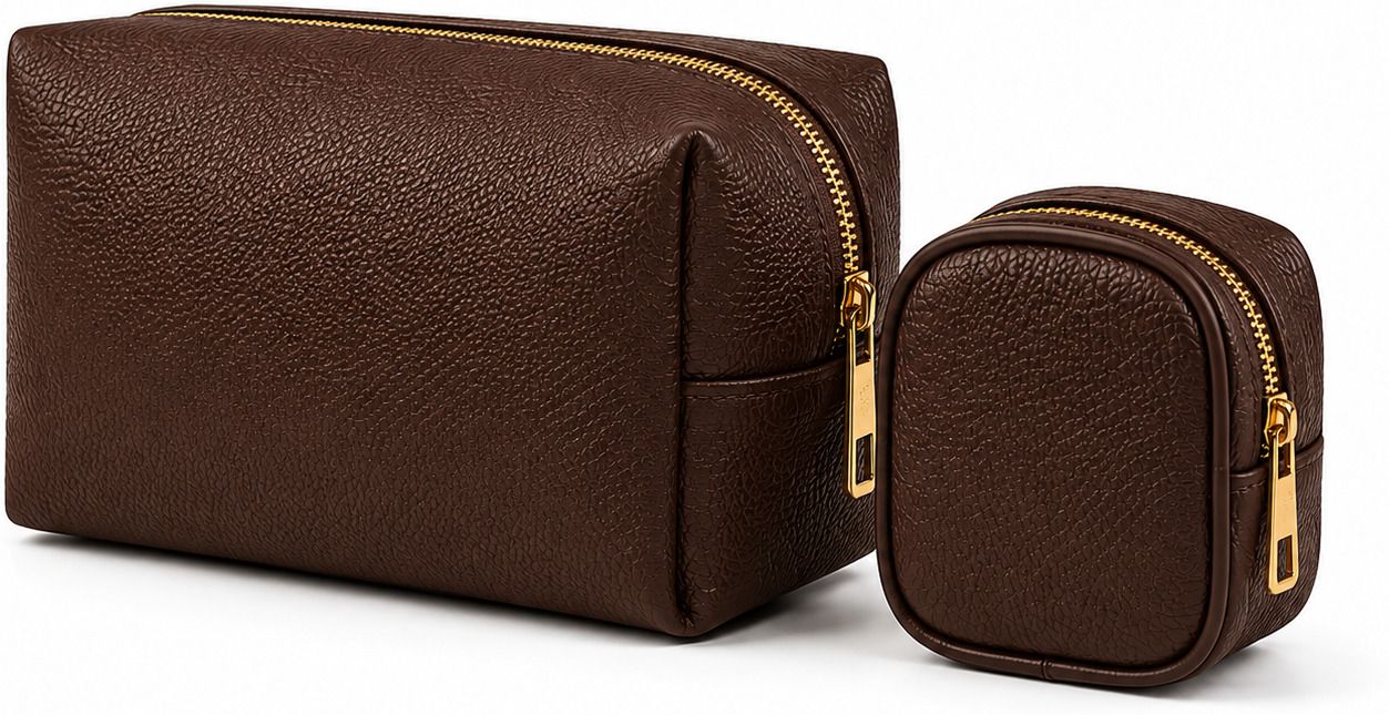 oyshome Women Brown Cosmetic Bag-picture-8