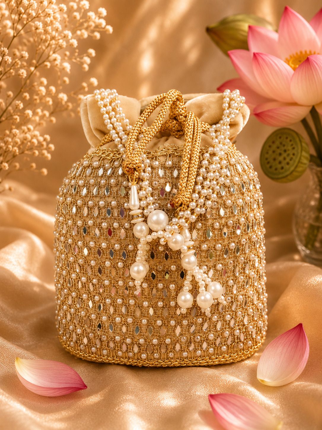 enny craze Women Gold Potli-picture-10