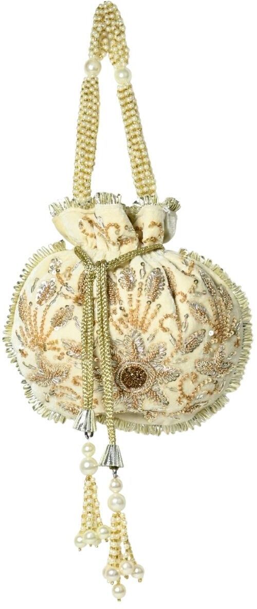 odette Women White Potli-picture-0