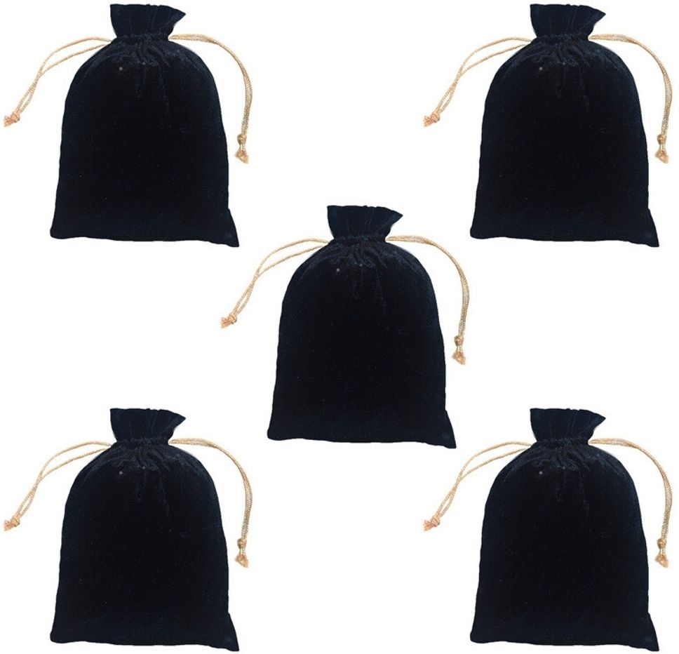 Women Black, Gold Potli-image-13