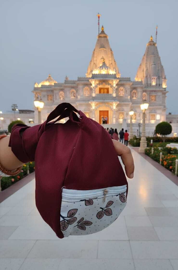 peaceful mantras Women Maroon Potli-picture-37