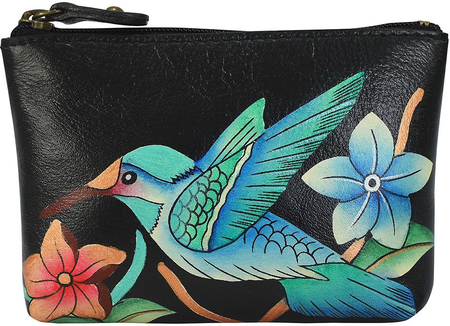 anna by anuschka Women Black, Green Coin Purse-picture-26