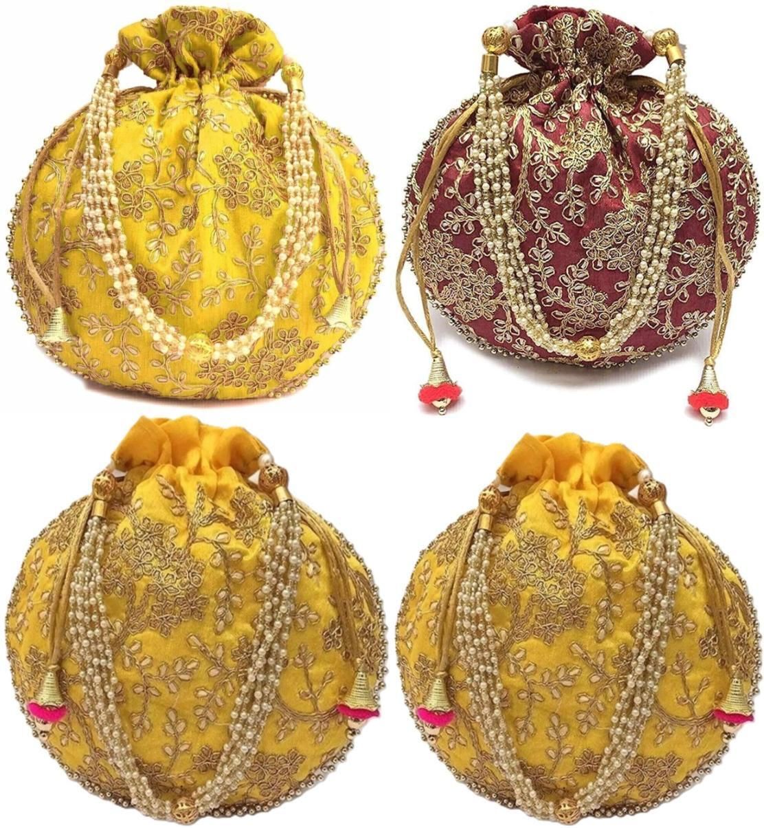 Women Yellow, Yellow Potli-image-44