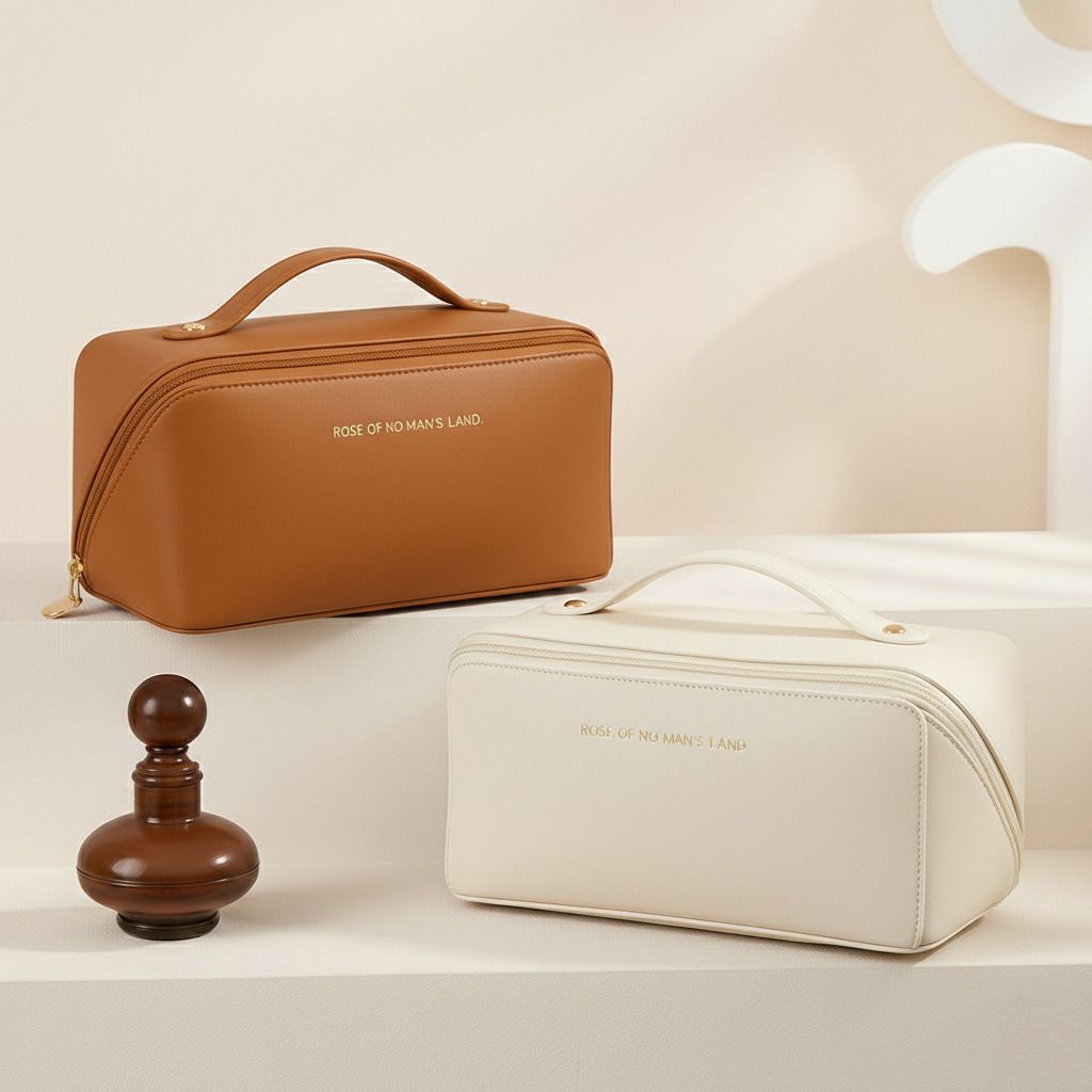 Women Beige Cosmetic Bag-image-41