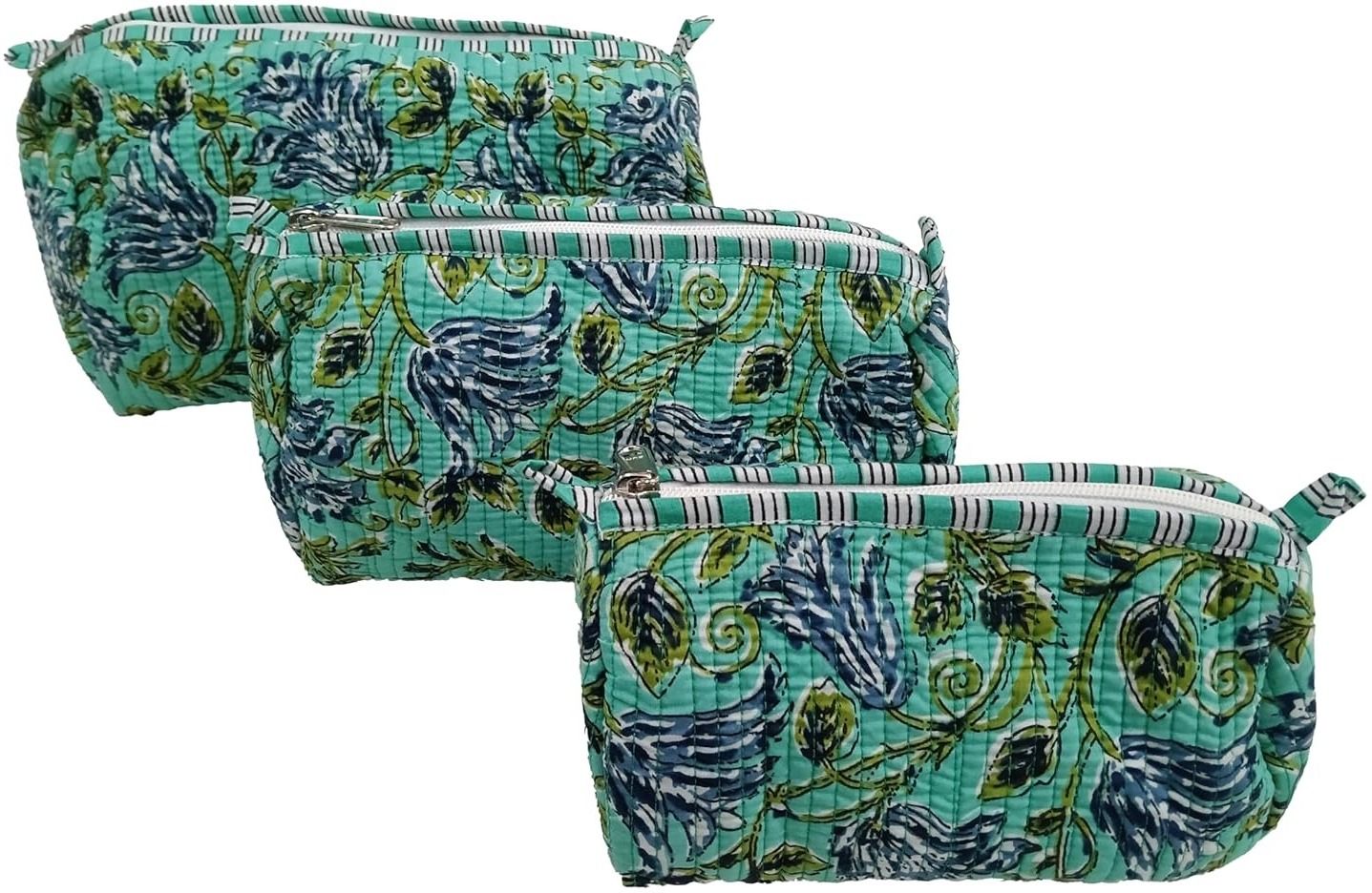 raj hanicrafts Women Green Cosmetic Bag-picture-50