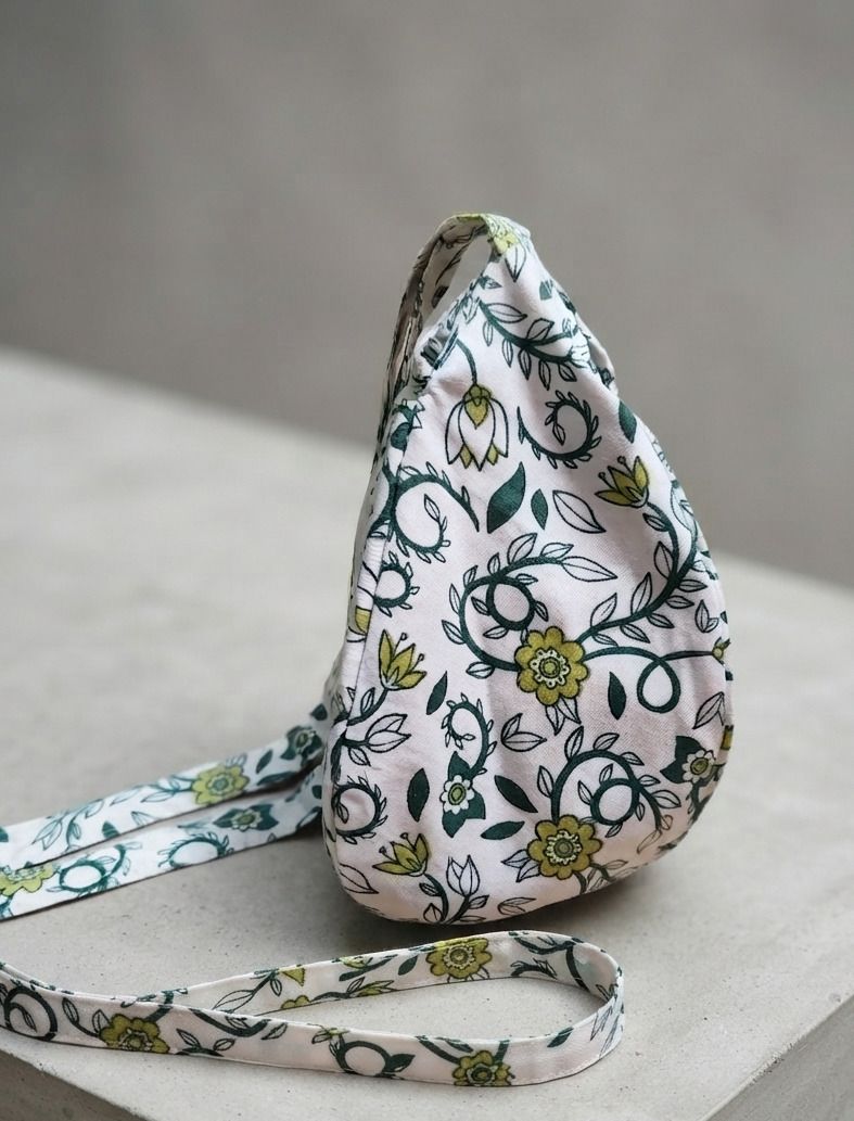 peaceful mantras Women White, Green Potli-picture-17